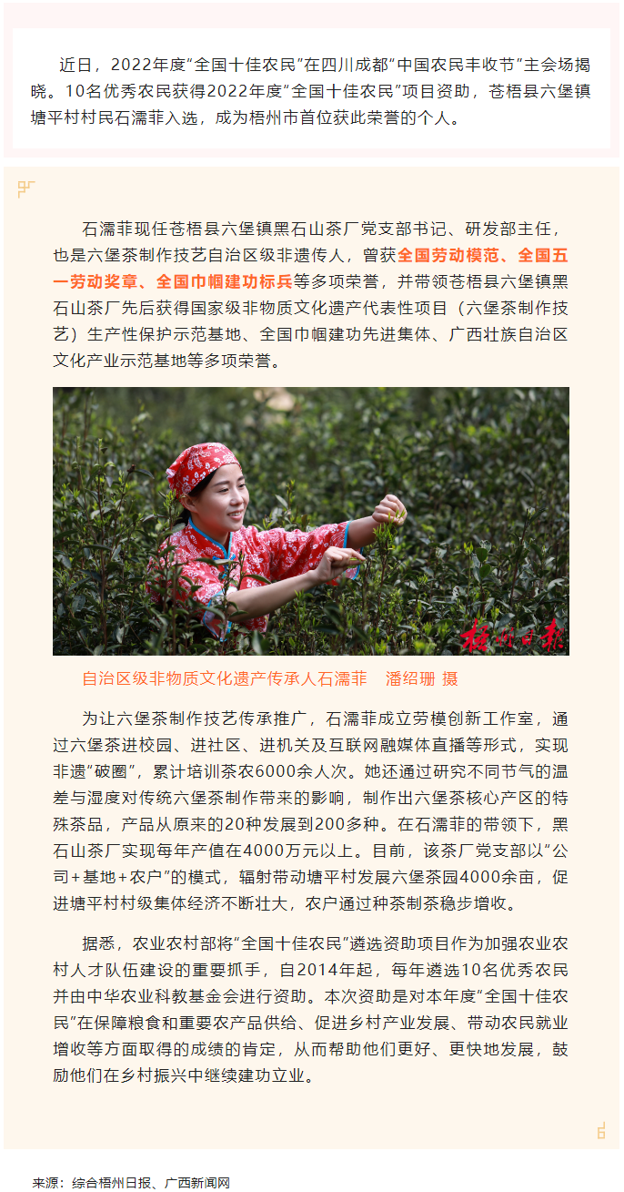 2022年“全國十佳農(nóng)民”揭曉 全國勞模石濡菲上榜！.png