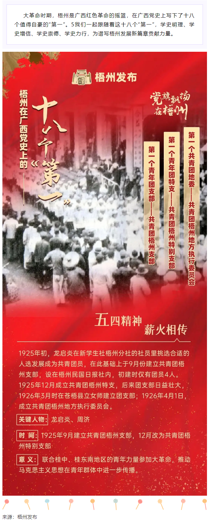 【職工學(xué)黨史】梧州的18個“第一”之⑾丨廣西第一個共青團地委、第一個青年團特支、第一個青年團支部.png